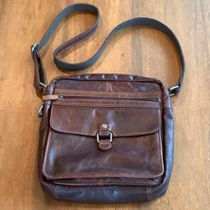 Jack Georges Leather Crossbody Bag